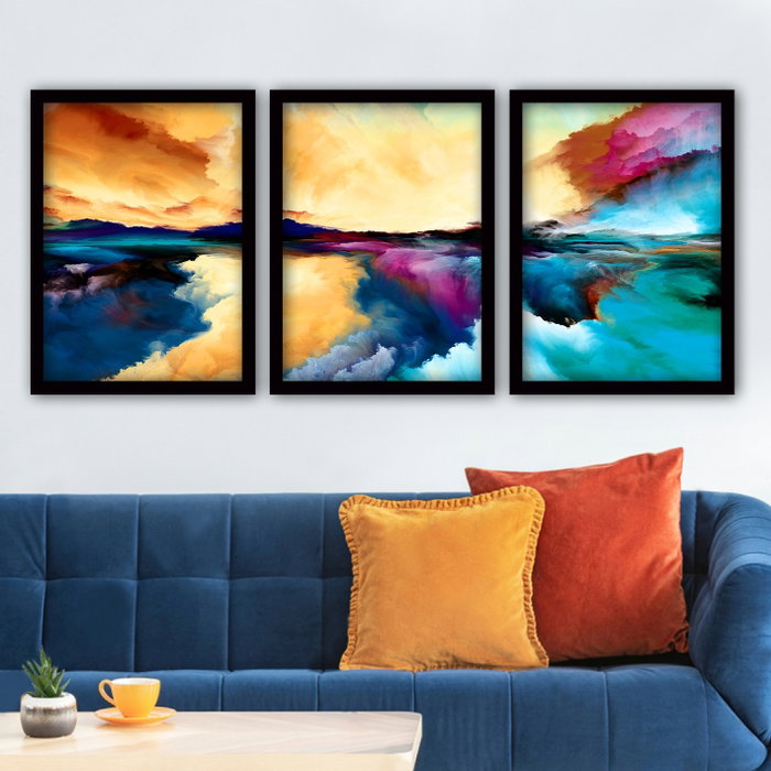 Wallity Cuadro Decorativo Enmarcado Desconocido (3 Piezas) Wallity Cuadro Decorativo Enmarcado Desconocido (3 Piezas)